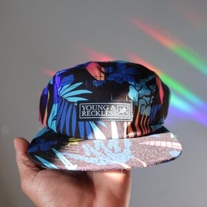 Young & Reckless Kids Jungle Print Cap - Black and Blue